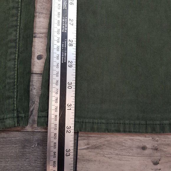 Free People Jayde Corduroy Flare Jeans 25 UK 4 Green High Rise We The Free BN - Picture 6 of 11